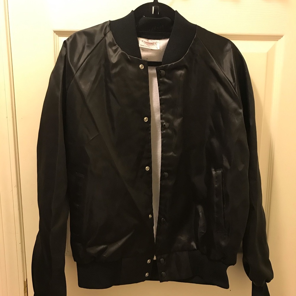 Black bomber jacket